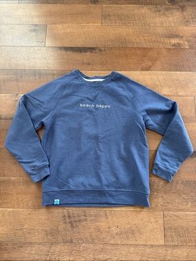30A Beach Happy Navy Crewneck Sweatshirt